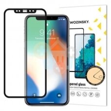 Apsauginis stiklas Huawei P30 Lite, Wozinsky 5D Full Glue Super Tough (lenktas, juodas) +++ TOP Balansas