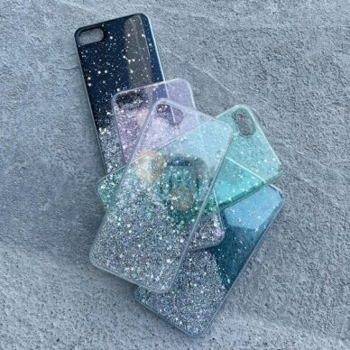 Samsung Galaxy A52s 5G / A52 5G / A52 4G dėklas Wozinsky Star Glitter (juodas) +++ TOP Dizainas 3