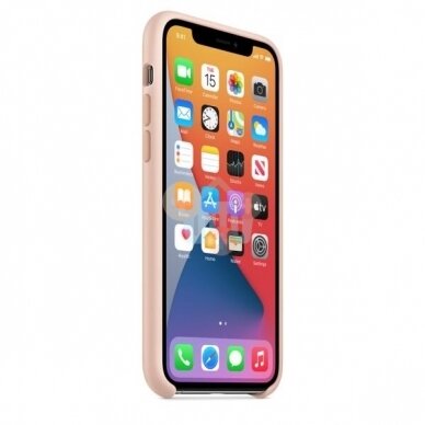 Apple iPhone 11 Pro silikoninis dėklas (rožinis) +++ TOP Kokybė 1