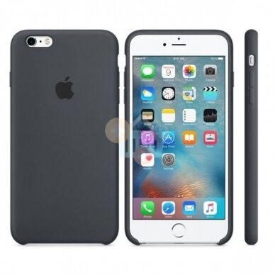 Apple iPhone 6 silikoninis dėklas (pilkas) +++ TOP Kokybė 1