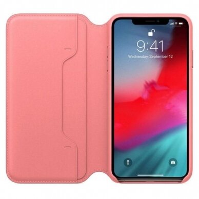 Apple iPhone XS Max odinis Folio dėklas (rožinis) MRX62ZM/A originalus 2