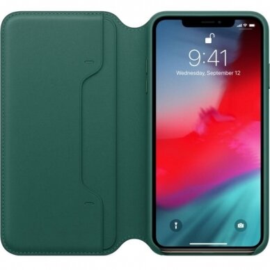 Apple iPhone XS Max odinis Folio dėklas (žalias) MRX42ZM/A originalus 1