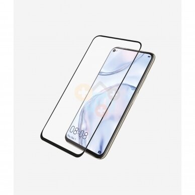 Apsauginis stiklas Huawei P40 lite, P40 lite E, Nova 7i (Juodas) PanzerGlass Premium +++ TOP Saugumas 2