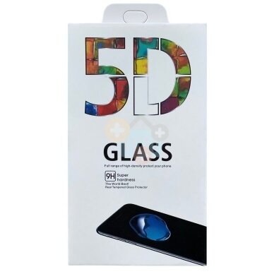 Apsauginis stiklas Samsung Galaxy A02s, 5D Full Glue (lenktas, juodas) +++ TOP Balansas