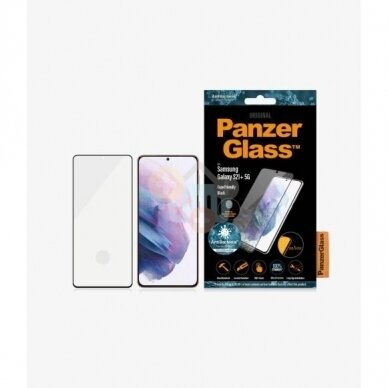 Apsauginis stiklas Samsung Galaxy S21+ (Juodas) PanzerGlass Premium +++ TOP Saugumas 1