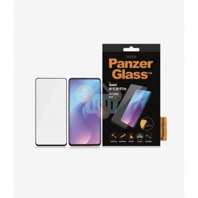 Apsauginis stiklas Xiaomi Mi 9T (Juodas) PanzerGlass Premium +++ TOP Saugumas 1