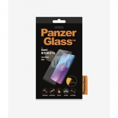 Apsauginis stiklas Xiaomi Mi 9T (Juodas) PanzerGlass Premium +++ TOP Saugumas