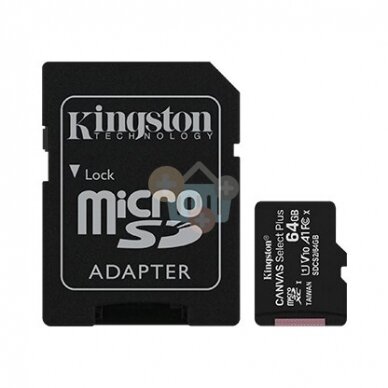 Atminties kortelė Kingston microSDXC 64GB UHS-I