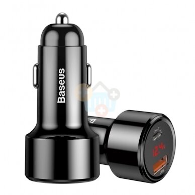 Automobilinis kroviklis Baseus Magic Series 2X USB Type-C 45W : PPS - Quick Charge 4.0+ / QC3.0 1