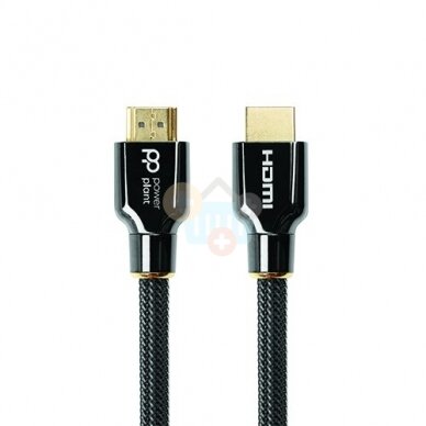 HDMI laidas CH11H HDMI-> HDMI, PREMIUM, 8K, UHD, 2.1 ver. (juodas, 1m.) +++ TOP Kokybė