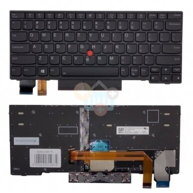 Klaviatūra LENOVO Thinkpad X13, su pašvietimu, su trackpoint, US