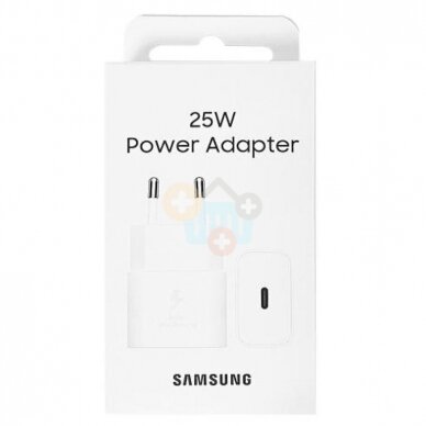 Kroviklis Samsung EP-TA845 Super Fast Charging 2.0 45W USB-C (Type C) baltas  +++ TOP Kokybė 2