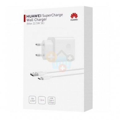 Kroviklis USB-A: 22.5W SuperCharge Huawei CP404B + usb-c kabelis 1m. +++ TOP Kokybė 2