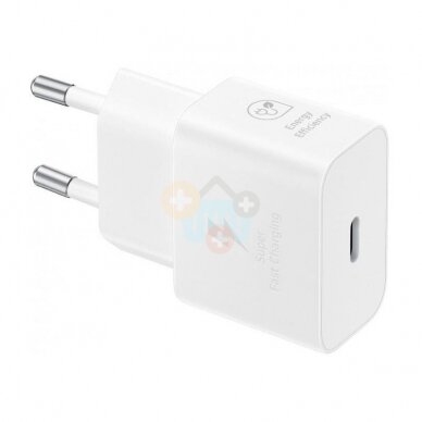 Kroviklis USB Type-C: 25W Samsung EP-T2510, baltas +++ TOP Kokybė