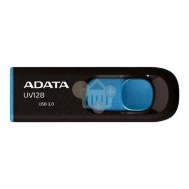 USB raktas ADATA 32 GB, USB 3.2 UV128 Juodas / Mėlynas