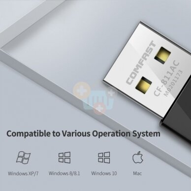 WiFi-USB adapteris, 650Mbps, 2.4GHz, 5GHz 2