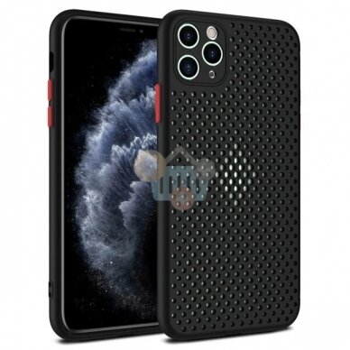 Xiaomi Redmi Note 9S, Note 9 Pro dėklas Breath Case (juodas) +++ TOP Komfortas